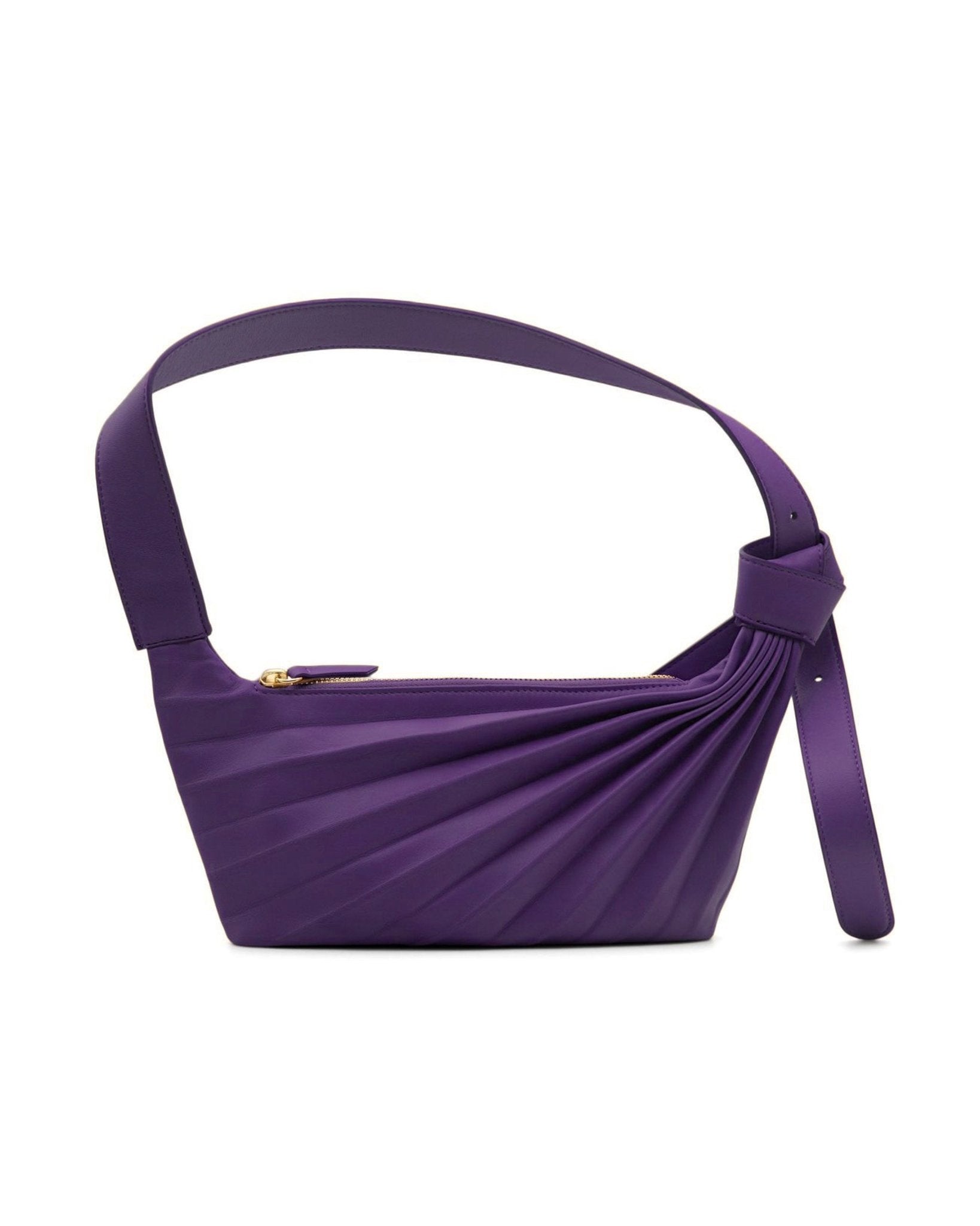 Chiaroscuro Sea Shoulder Bag | Sculptural Italian Leather Design