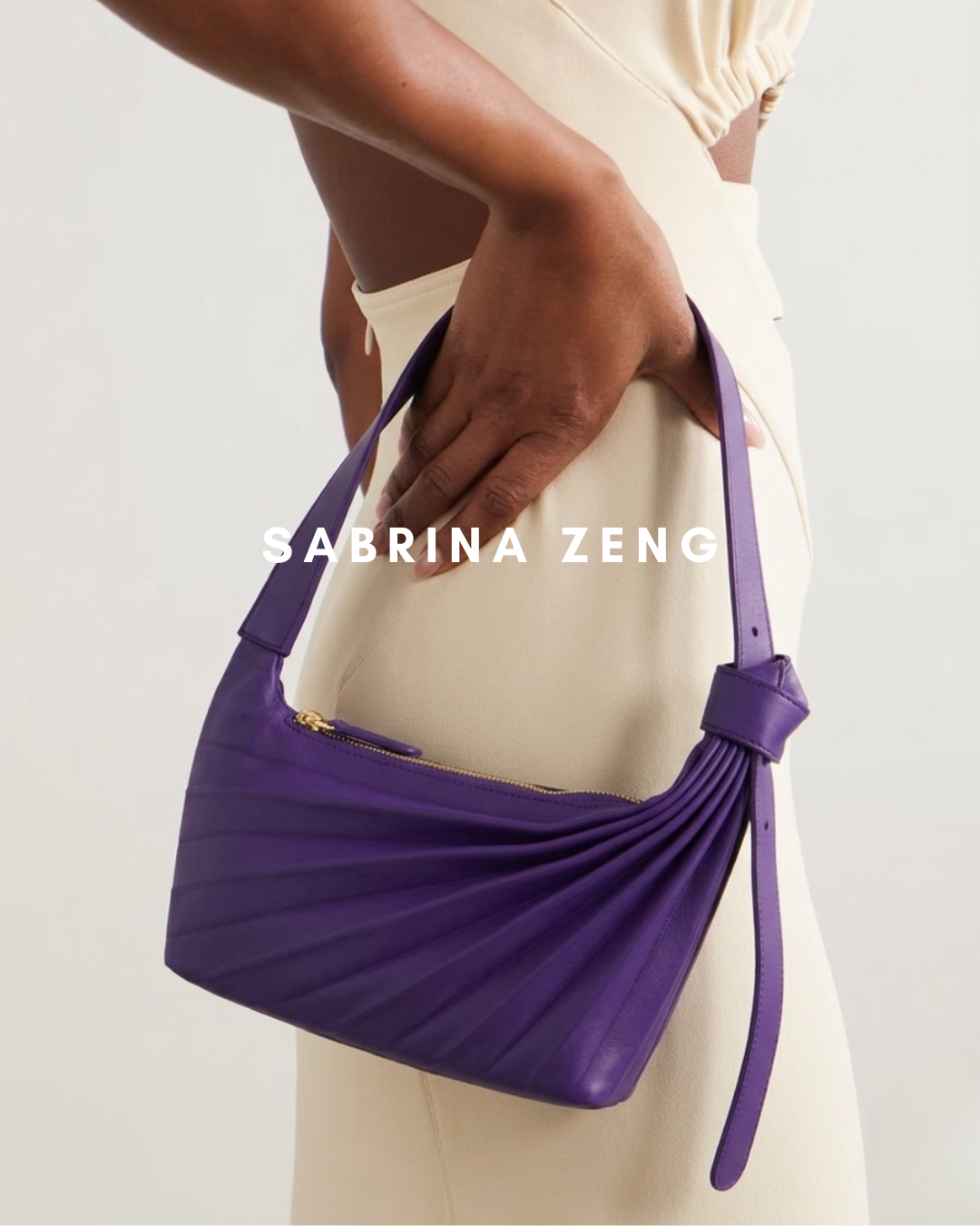 Chiaroscuro Sea Shoulder Bag | Sculptural Italian Leather Design