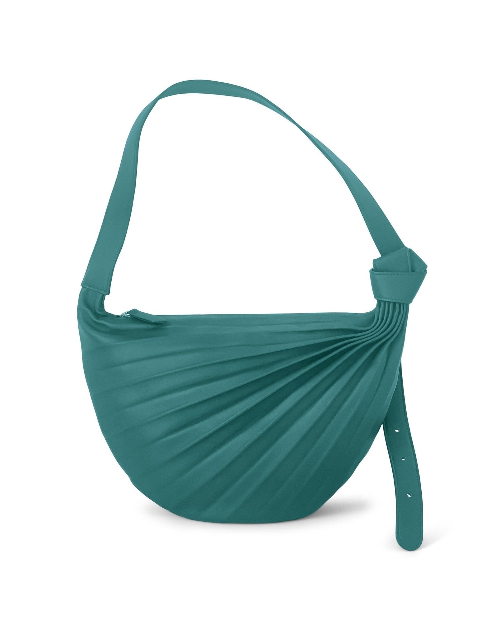Chiaroscuro Hammock Sling Bag in Tuscan Green Lambskin - Sabrina Zeng