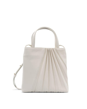 Chiaroscuro Mini Tote Bag in Off white Lambskin - Sabrina Zeng