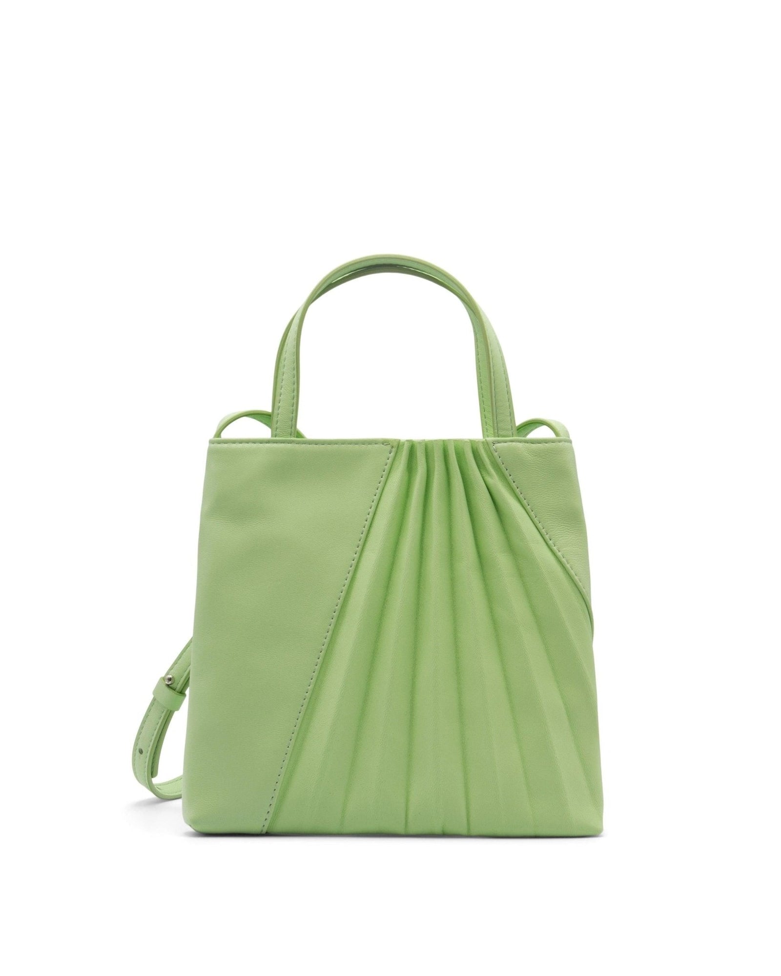 Chiaroscuro Mini Tote bag in Pistachio green Lambskin - Sabrina Zeng
