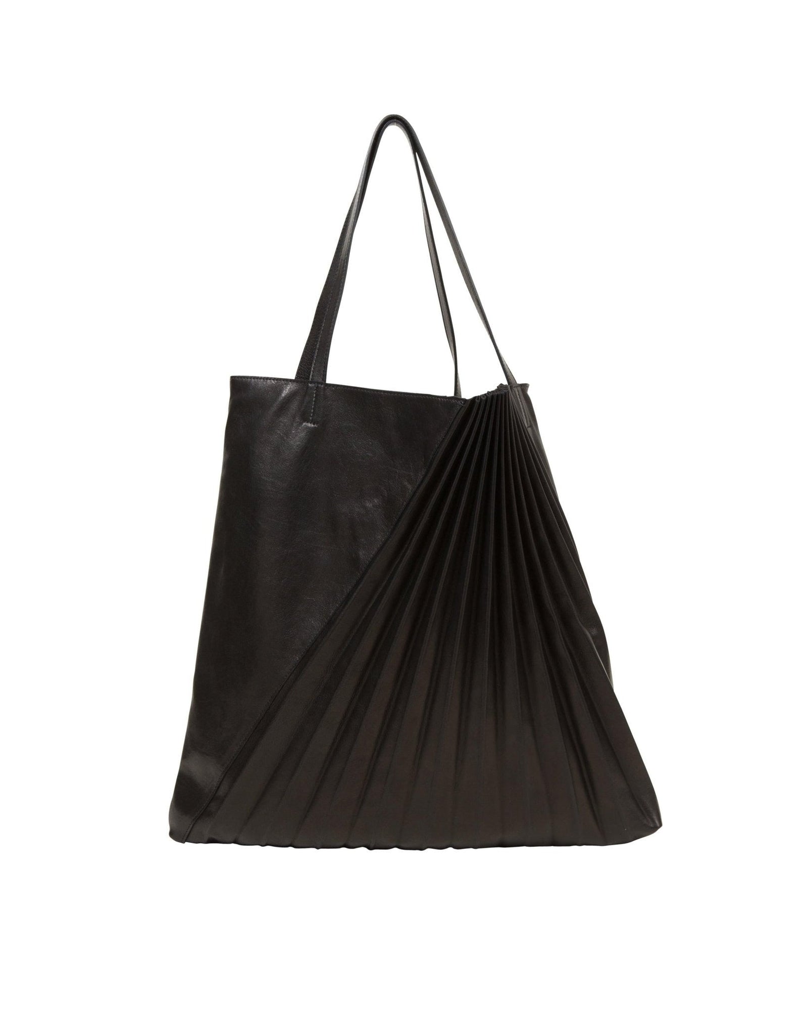 Chiaroscuro Weekend Tote in Black Lambskin- Sabrina Zeng