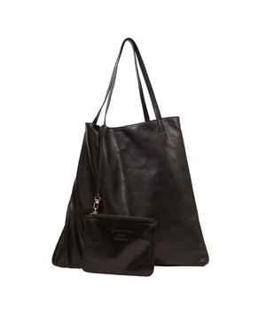 Chiaroscuro Weekend Tote in Black Lambskin- Sabrina Zeng