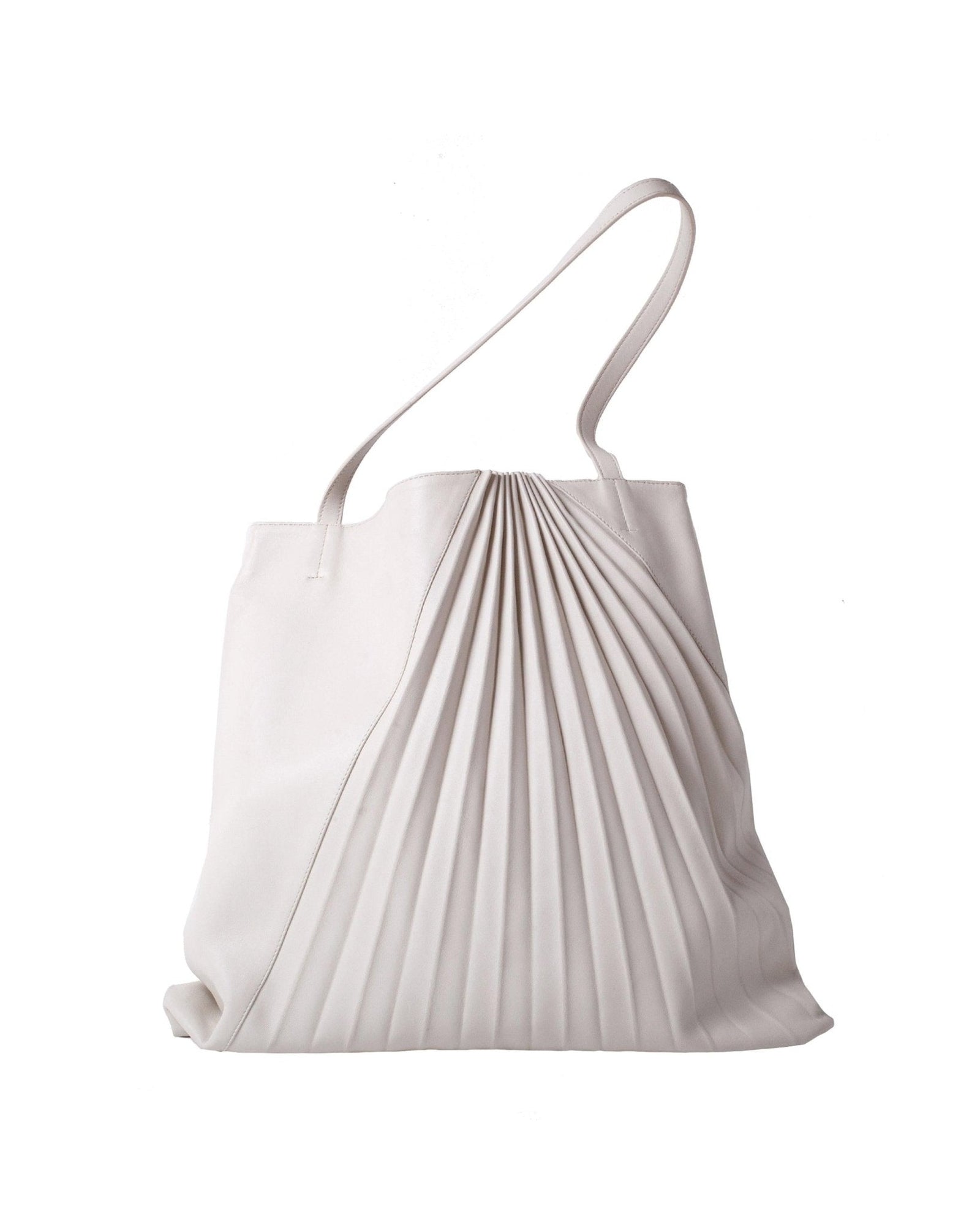 Chiaroscuro Weekend Tote in Off white Lambskin - Sabrina Zeng