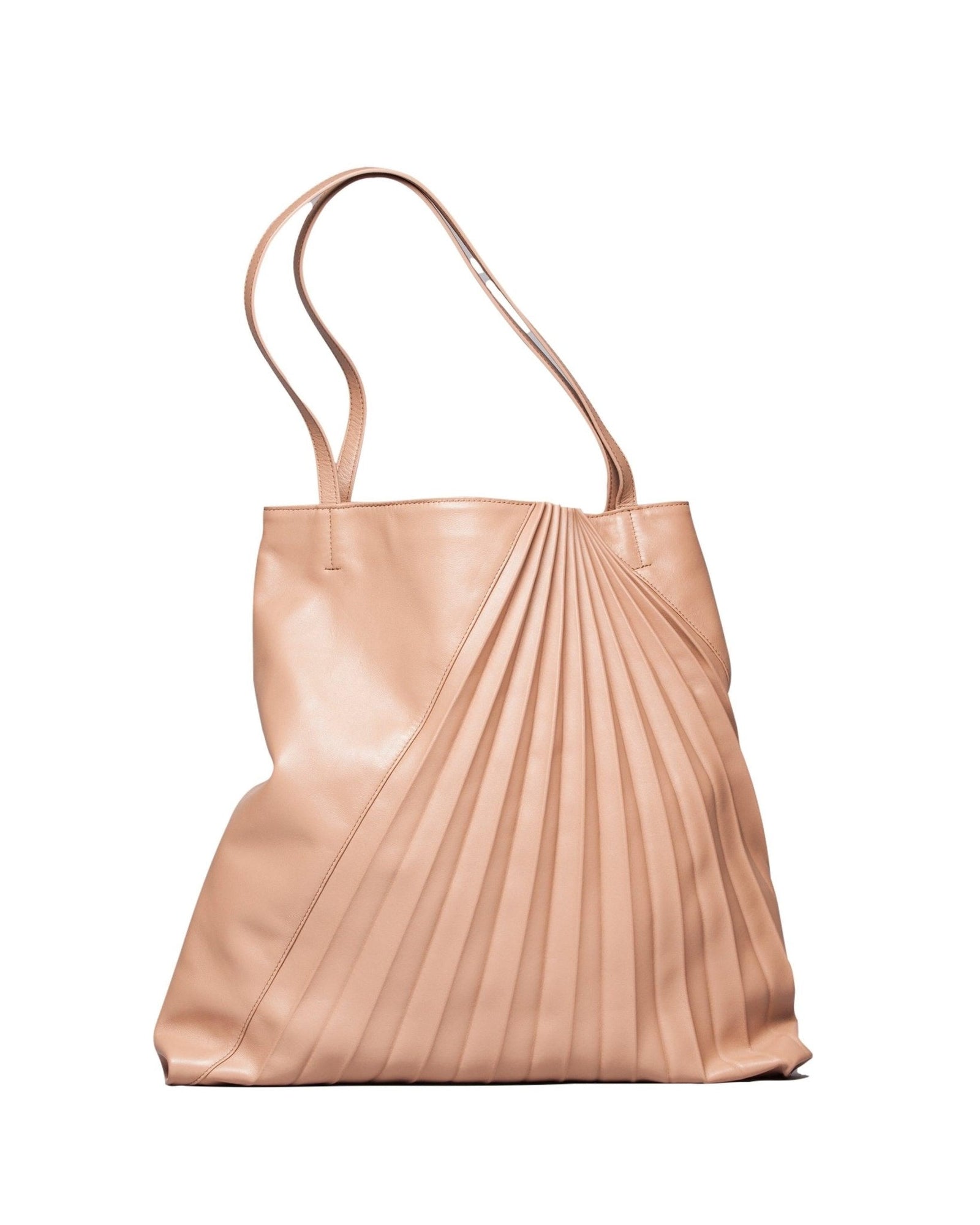 Chiaroscuro Weekend Tote in Taupe Lambskin - Sabrina Zeng