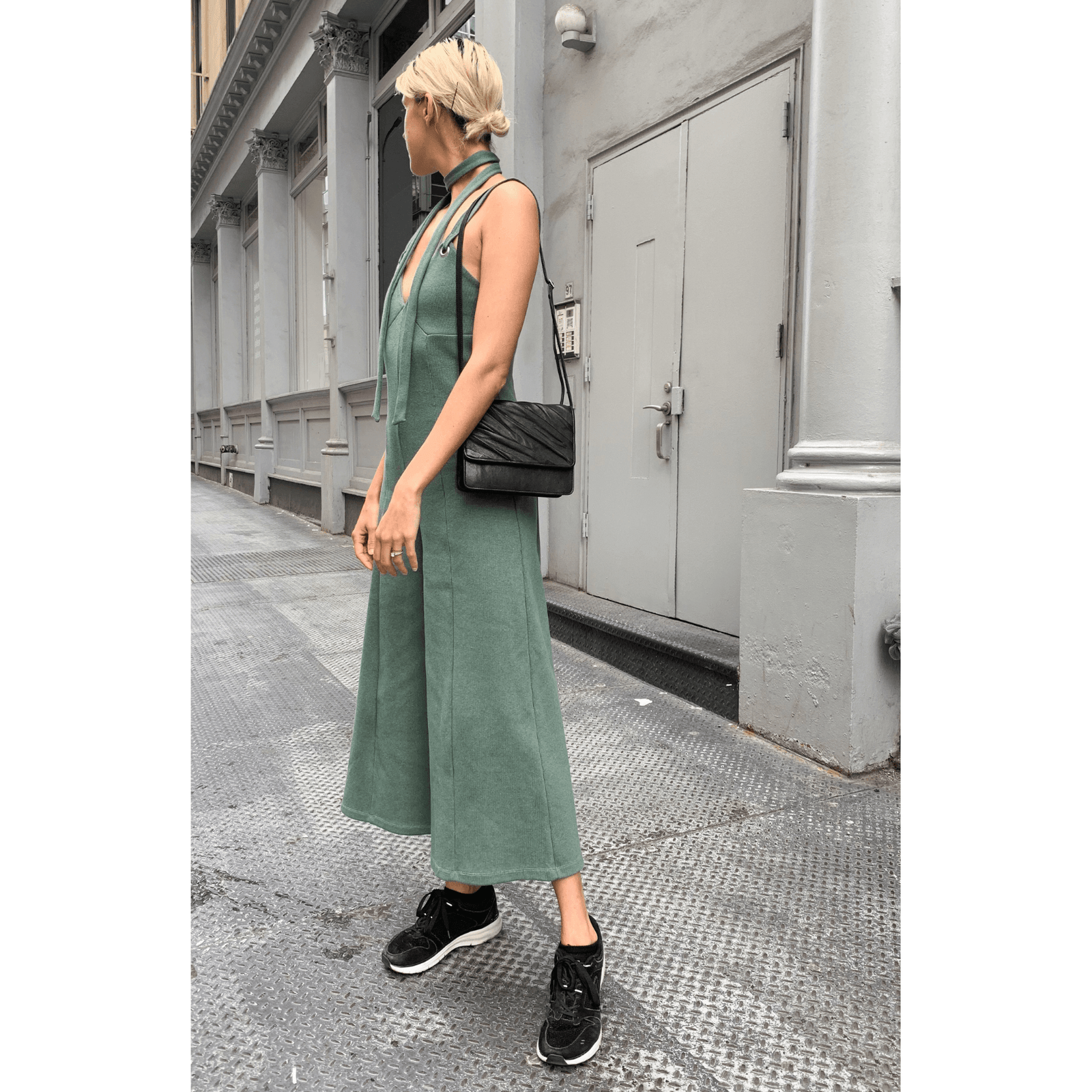 Freedom Crossbody Bag in Black Lambskin - Sabrina Zeng