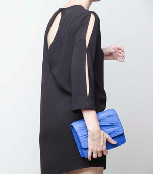 Freedom Crossbody Bag in blue Lambskin - Sabrina Zeng