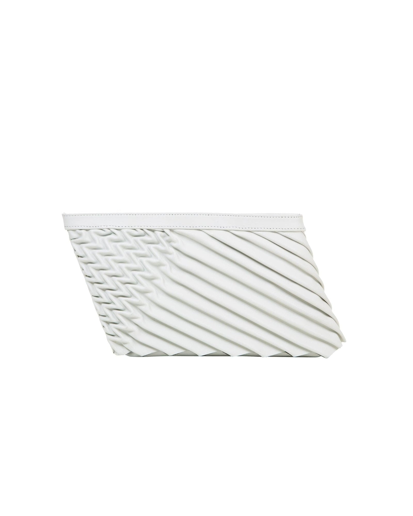 Serendipity Clutch in White calfskin- Sabrina Zeng